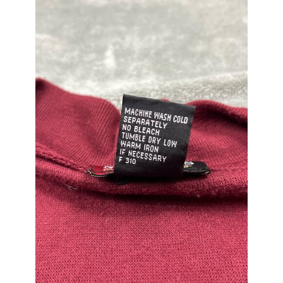 Vintage NY News Womens Small Burgundy Cardigan Sweater RN23243 (Fits like Large) - Picture 8 of 9